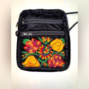 Embroidered Crossbody Bag